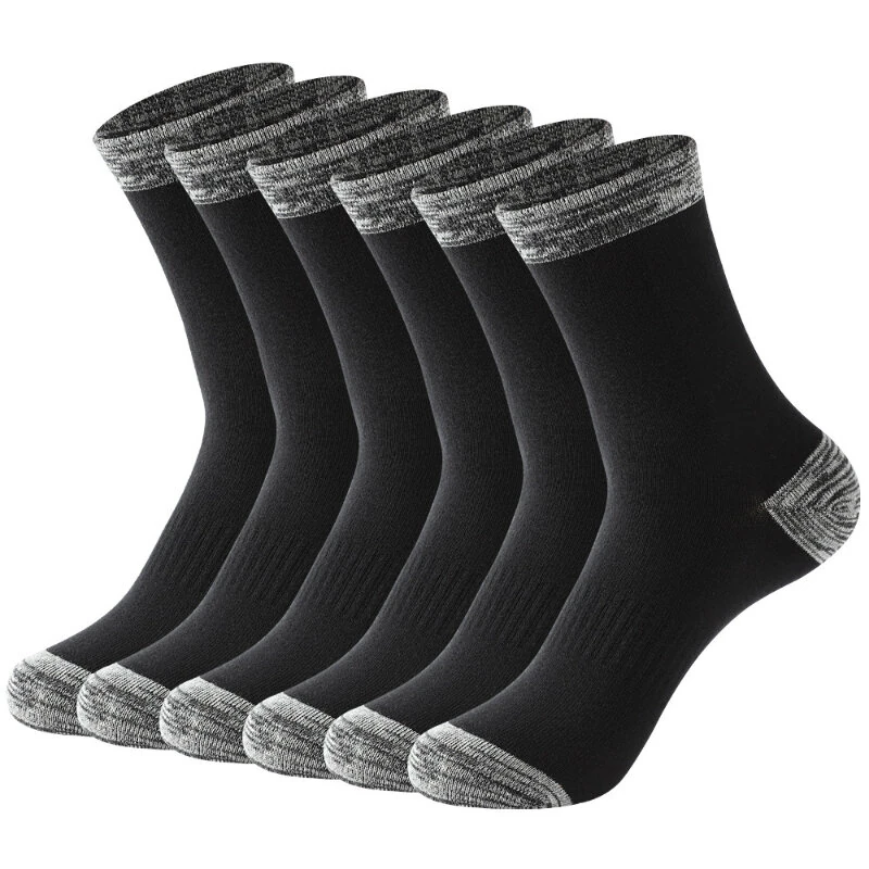 6 Pair Autumn Winter Men Socks Cotton Leisure Business Long Socks Walking Running Hiking Warm Socks For Male Plus Size 42-48 (image for) 6 Pair Autumn Winter Men Socks Cotton Leisure Business Long Socks Walking Running Hiking Warm Socks For Male Plus Size 42-48
